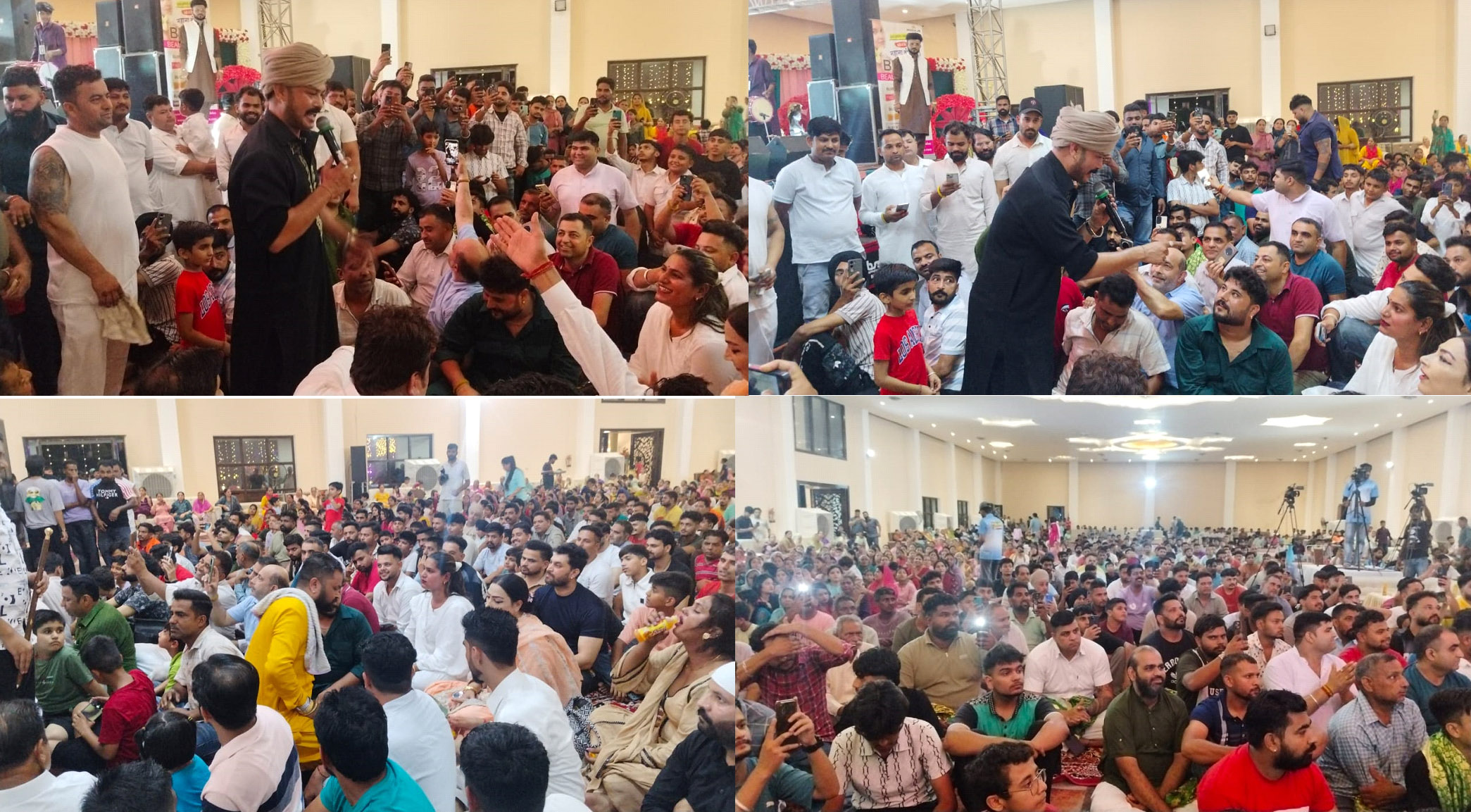 The annual religious event "Ek Shaam Panj Peeron Ke Naam" was organized by Panj Peeri Lok Kalyan Committee Santoshgarh.